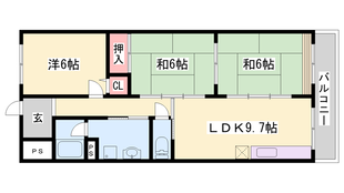 明石駅 バス15分  白水3丁目下車：停歩4分 3階の物件間取画像